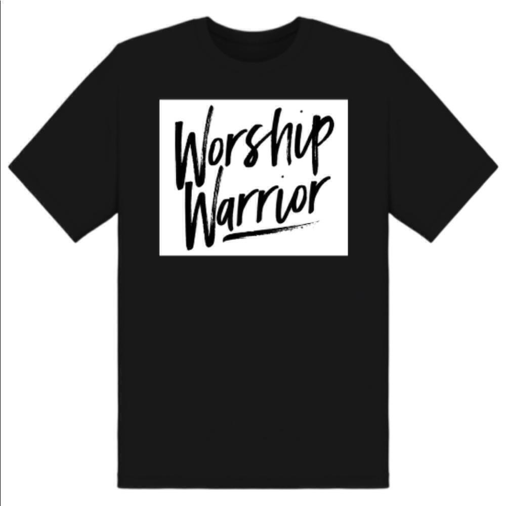 Worship Warrior Faith Based Christian Motivation T-Shirt